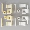 1set 4cm Plastic Toilet Seat Hinge Bolts Screw White Toilet Lid Hinge Mounting Fittings Bathroom Hardware Replacement Parts