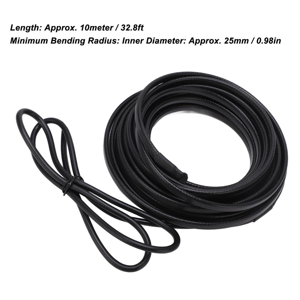 Pipe Heating Cable Self Adjustment Freeze Proof Electric Heat Tape with Explosion Proof Plug 10meter for PVC Hose UK Plug 220V
