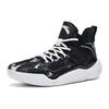 Anta Laser 4 Slip Resistant Abrasion Resistant Mid Top Basketball Shoes Men's Black White 112311607-7