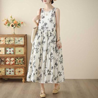 Women's Cutout Back Cotton Dress