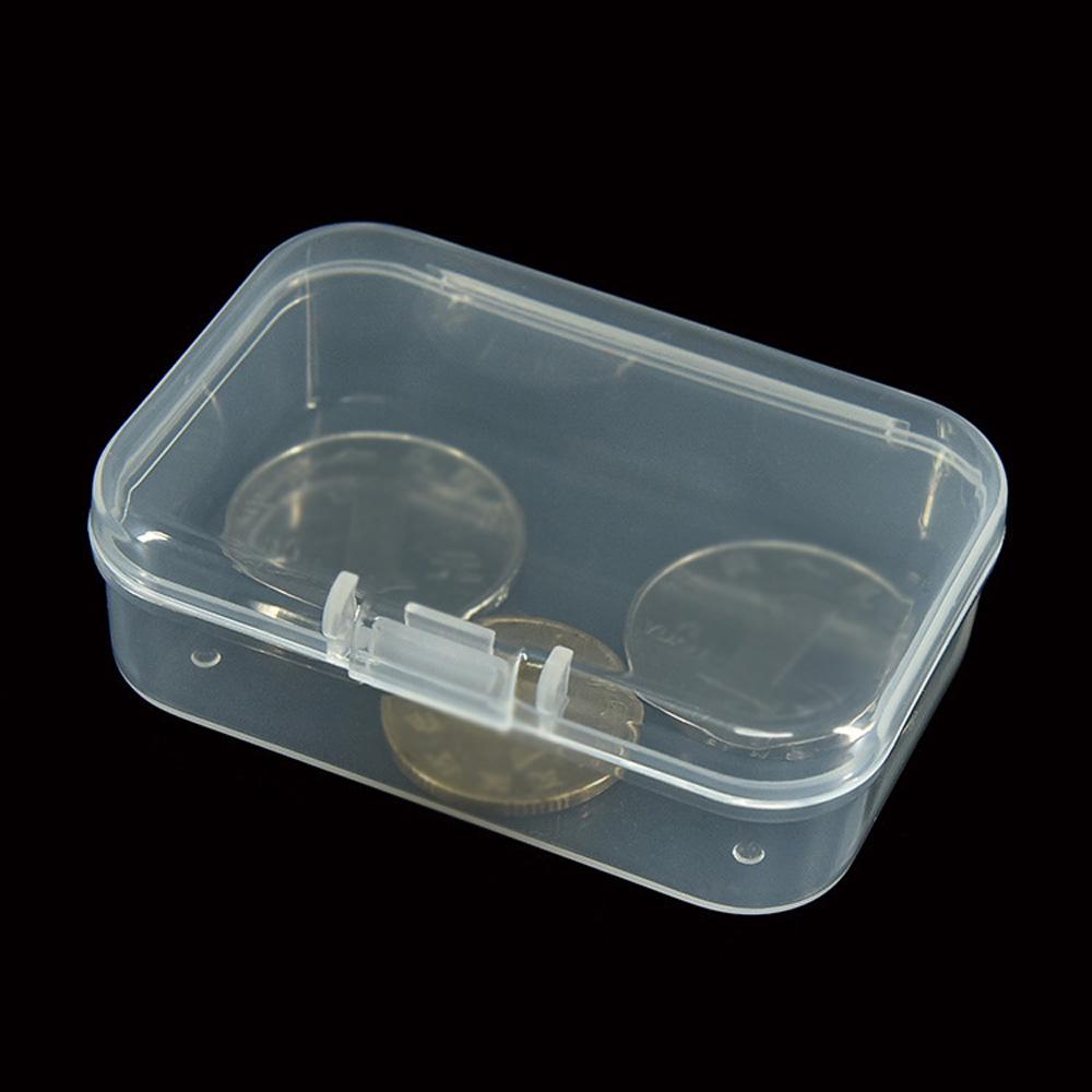 Jewelry Storage Box Small Mini 2pcs With Lid Collection Container Case Organizer Translucent Transparent Useful