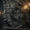 Artificial Twisted Twigs Halloween Black Branch Garland Wall-Mounted Halloween Spooky Wreath  Bar