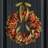 Thanksgiving Autumn Wreath Artificial Flower Decoration Idyllic Wall Hanging