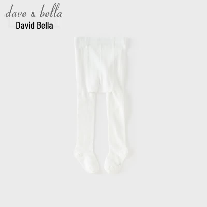 DAVE & BELLA Girls' White Summer Thin Knit Tights