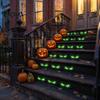 Scary Halloween Wall Decor Glow in The Dark Demon Eye Stickers, Luminous Ghost Long-lasting Signs Eyeball Decals, Waterproof Self-Adhesive Horror Deco