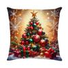 Christmas Pillow Cover Holiday Home Decoration Sofa Cushion Cover Printed Pillow Cover