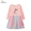 2026 Autumn Children's Christmas Princess Mesh Long Sleeve Dress