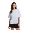 Puma Round Neck Solid Color Short Sleeve T-Shirt Unisex Tops Light-Blue Gray 599018-31