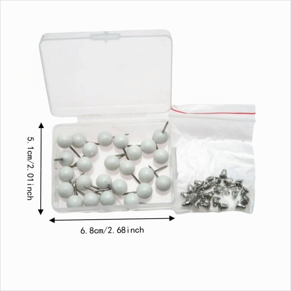 Metal Pin Shaft Pearl Head Pins Pearlized Ball Head Quilting Pins  For Purse Frame DIY