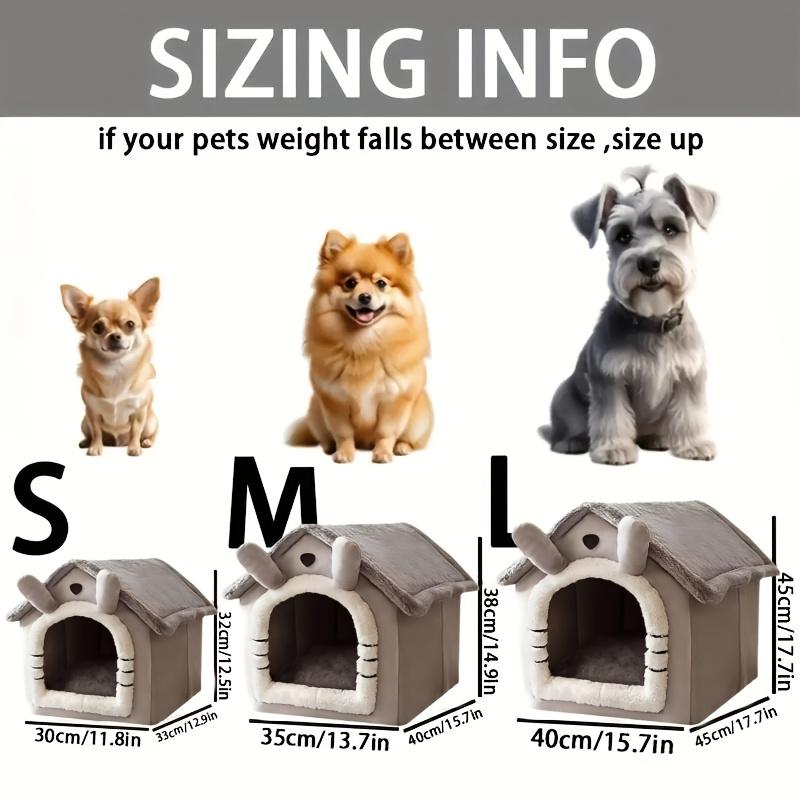 Detachable Cat Cave Bed - Winter Warm Pet House for Cats & Small Dogs, Soft Polyester Cave Nest with Removable Washable Cover