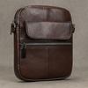 Casual top layer cowhide men's crossbody bag small shoulder bag outdoor waterproof mini waist bag for male phone pouch crossbody