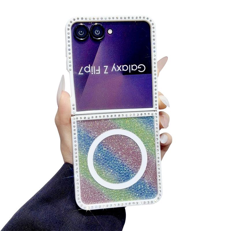 

Samsung Galaxy Z Flip 7/6/5 Double-Sided Diamond Magnetic Phone Case Z Flip 4