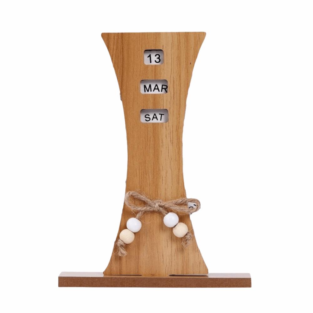 Reusable Manual Rotating Desk Calendar Aesthetic Rotatable Desk Ornament  Office