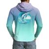 Men's UPF50+ Sun Protection Hoodie Long Sleeve Lightweight Stretch Outdoor Sports Shirt for Fishing Hiking Running