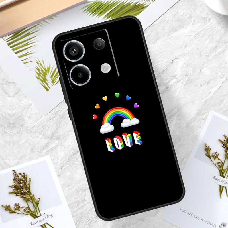 Heart Rainbow Gay Pride LGBT Case For Xiaomi Redmi Note 13 14 Pro 12 11 10 15 Pro Plus Redmi 15 10C 12C 13C 14C 15C Cover