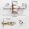 3-Rod Door Lock Aluminum Alloy Mortise Lock Door Knob Lock Set Easy Installation Universal Lock