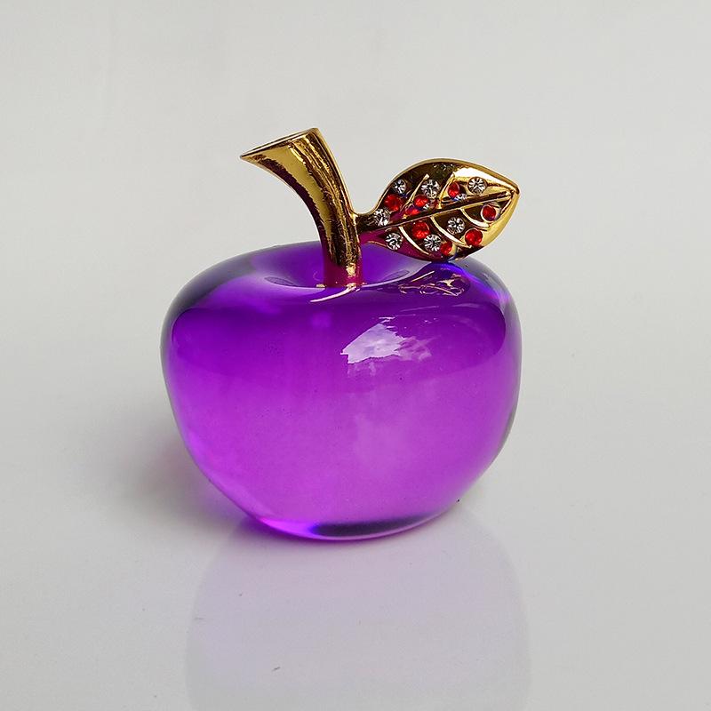 Red Crystal Apple Ornament - Christmas Eve Gift and Car Decoration
