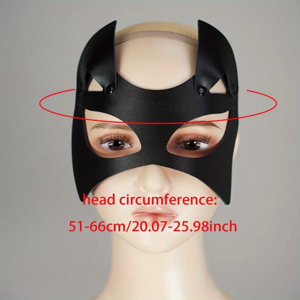 Women's Leather Mask, Harness Costume, Harness, Leather Mask, Face Costume, Handcrafted, Valentine's Day Gift for Him