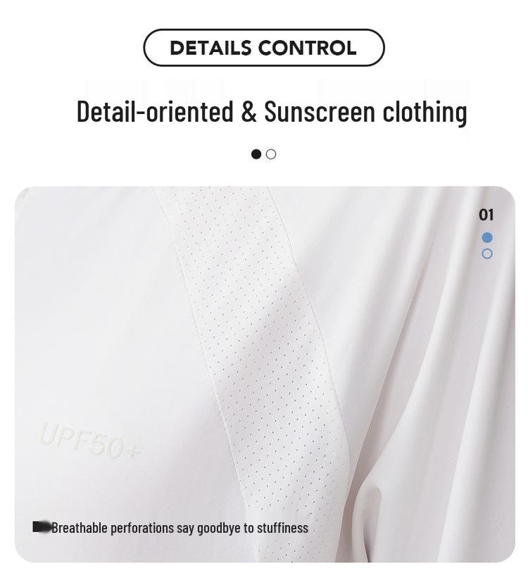 Jiao Xia Eisseide Damen Sonnenschutzkleidung: Atmungsaktiv, UV-blockierend, Schnelltrocknend, Kühlend mit großer Krempe für den Sommer.