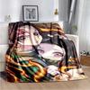 Anime Demon Slayer Kimetsu no Yaiba Fleece Blanket Nezuko Kamado Tanjiro Kamado Soft Bedding Bedspread Sofa Warming Cover