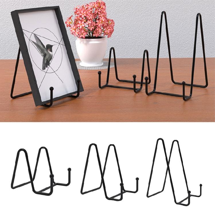 Elegant Magazine Display Stand Iron Art Dish Rack Photo Picture Frame Oil Painting Shelf for Countertop