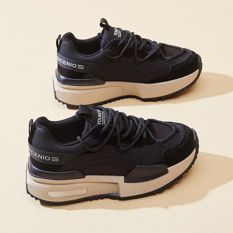 New Dad Shoes for Women, Fashionable Thick-soled Sports Single Shoes