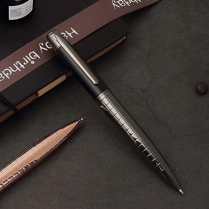 Business Style Metal Ballpoint Pen, Rotating Signature Pen, Suitable for Office Use