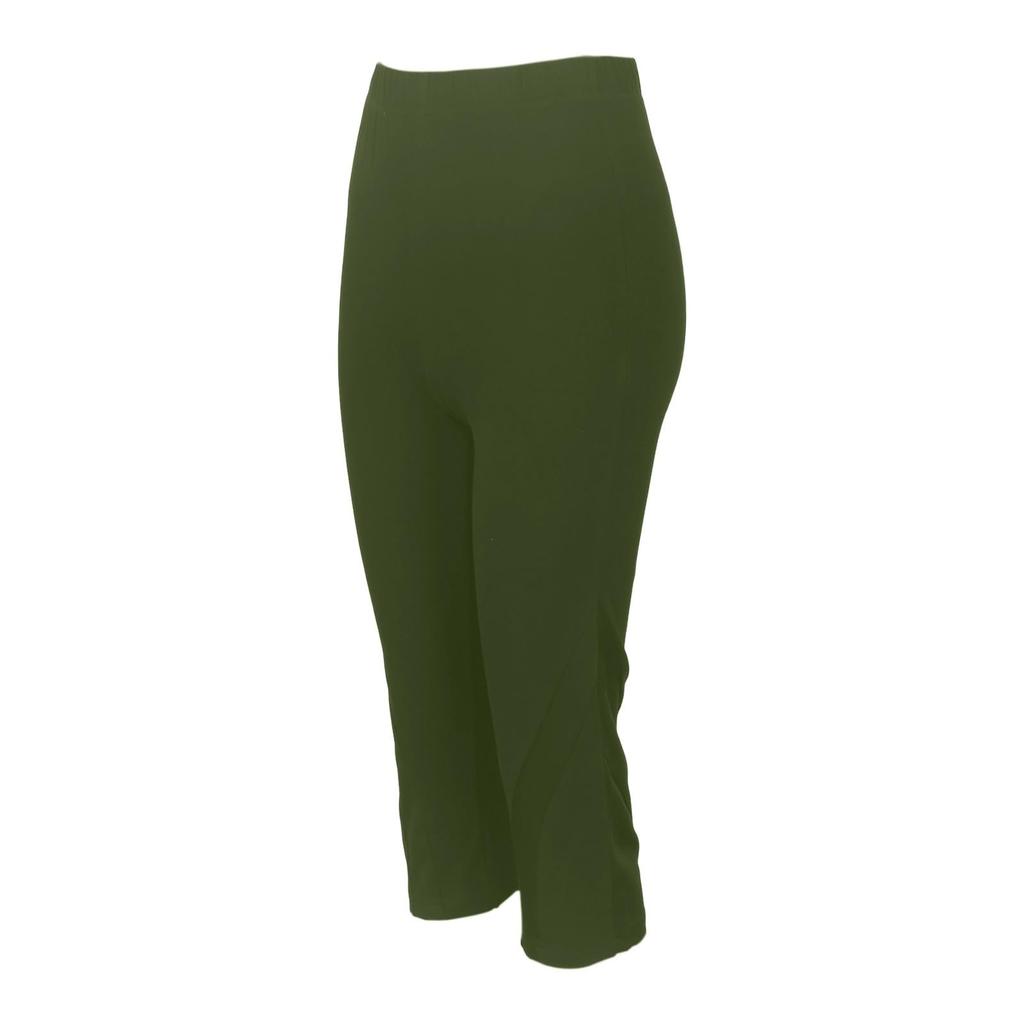 Modische farbige High-Waist-Sport-Yoga-Freizeit-Cropped-Hose für Damen