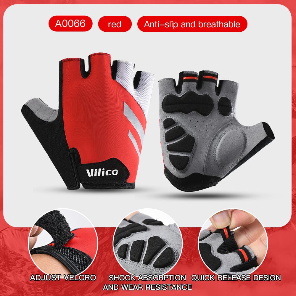 

1 Pair Mtb Cycling Gloves Half Finger Sports Gym Gloves For Men Women Non-Slip Breathable Bicycle Gloves Ultralight Bike S