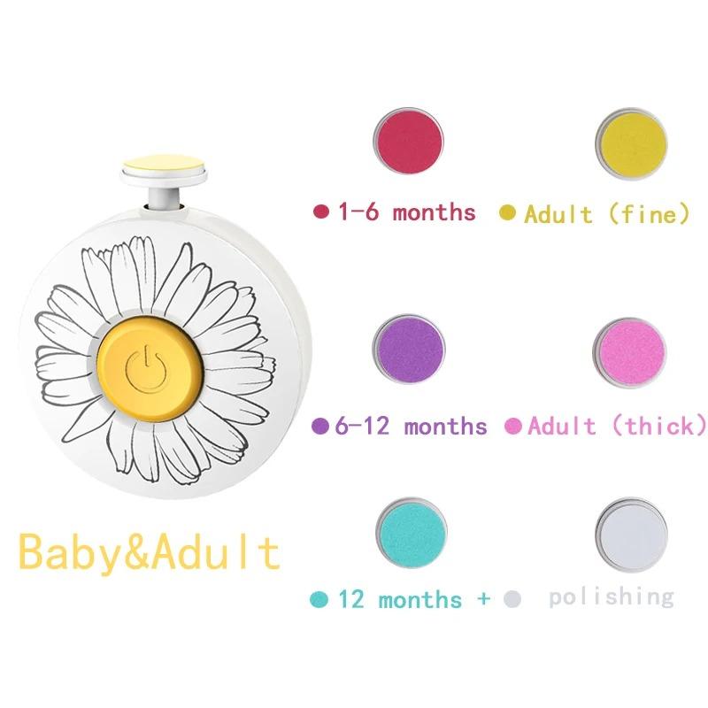 1 Piece Electric Baby Nail Trimmer, Children's Nail Polisher, Baby Nail Trimmer, Baby Hygiene Set, Newborn Nail Clippers