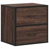 VidaXL Wall-mounted Bedside Table Brown Oak 40x31x39.5 Cm, Cabinet, Side Table, Bed Cabinet, Bedside Cabinet, Table 848732