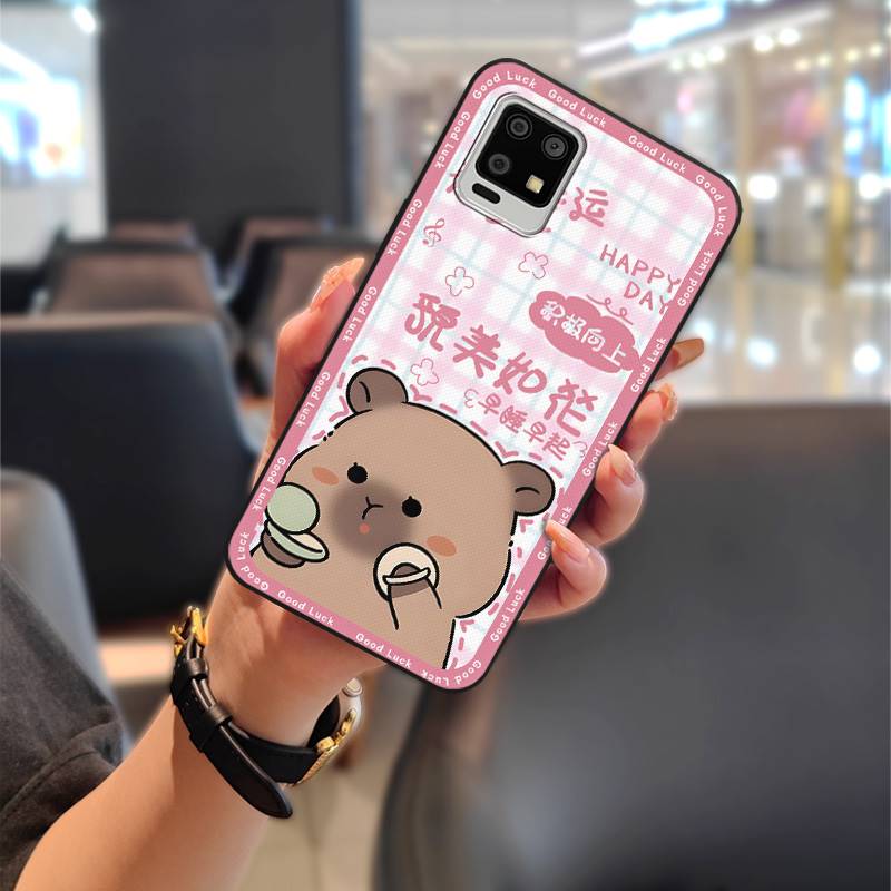 Durable Fashion Design Phone Case For Sharp Aquos Zero6/Aquos Air Cartoon Anti-dust TPU Protective Full Wrap Silicone