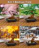Gobricks MOC Vier Jahreszeiten Blumenbaum Bausteine Modell Frühling Sommer Herbst Winter Bonsai Baum Heimdekoration Bausteine Spielzeug