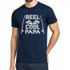 Unisexs Top Printed For Her Oneck Tshirt Casual Reel Cool Papa Fishing Rods Fish Fashionable For Her Top Tees Lightweight Tee