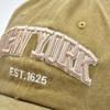 Washable Sport Duck Tongue Cap Cotton Letter Embroidery Sun Hats New York Baseball Cap  Unisex