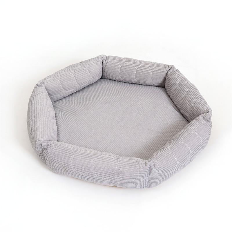 Winter-warm Detachable and Washable Pet Bed Corduroy Wear-resistant Cat and Dog Sleeping Pad Large Space Suitable for All Season
