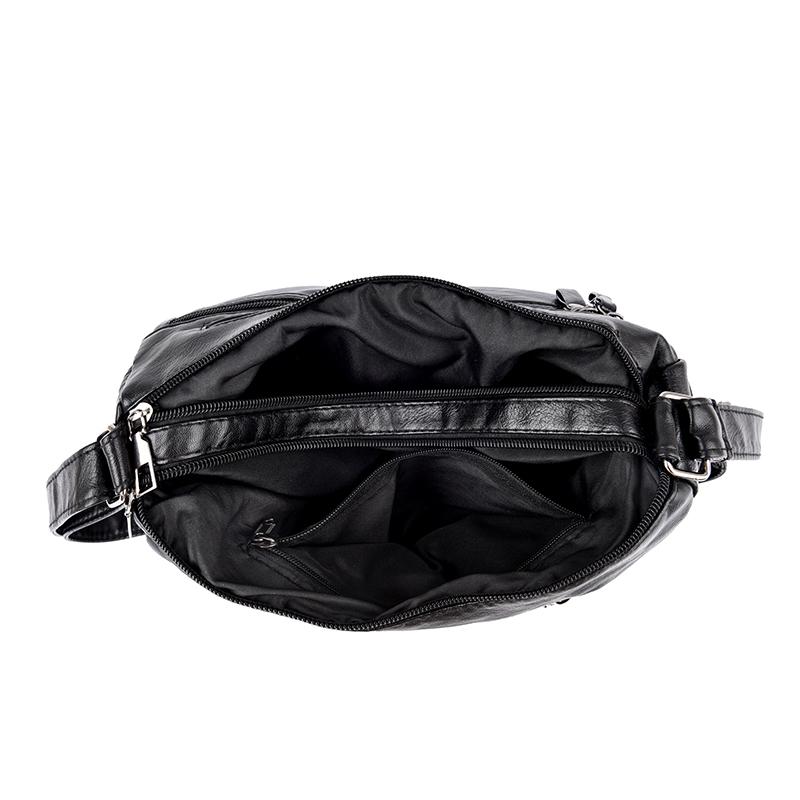 Dameveske Mor Crossbody-veske Stor kapasitet Flerroms Skulderveske
