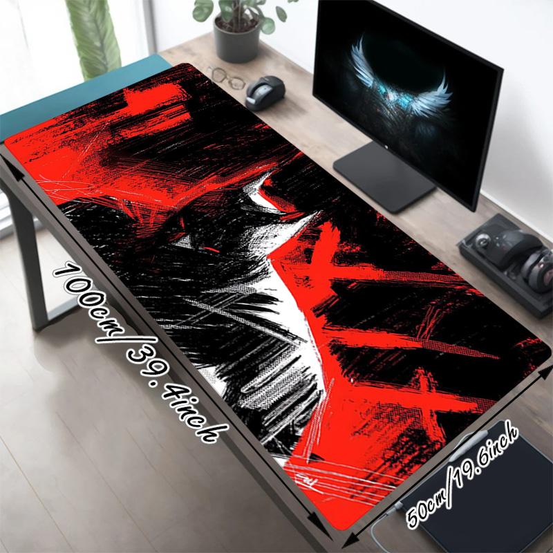 Dark Knight Xl Gaming Mouse Pad Nonslip Rubber Base Stitched Edge Waterproof Desk Mat For Pc Laptop Gamer Office Computer Accessories C927218