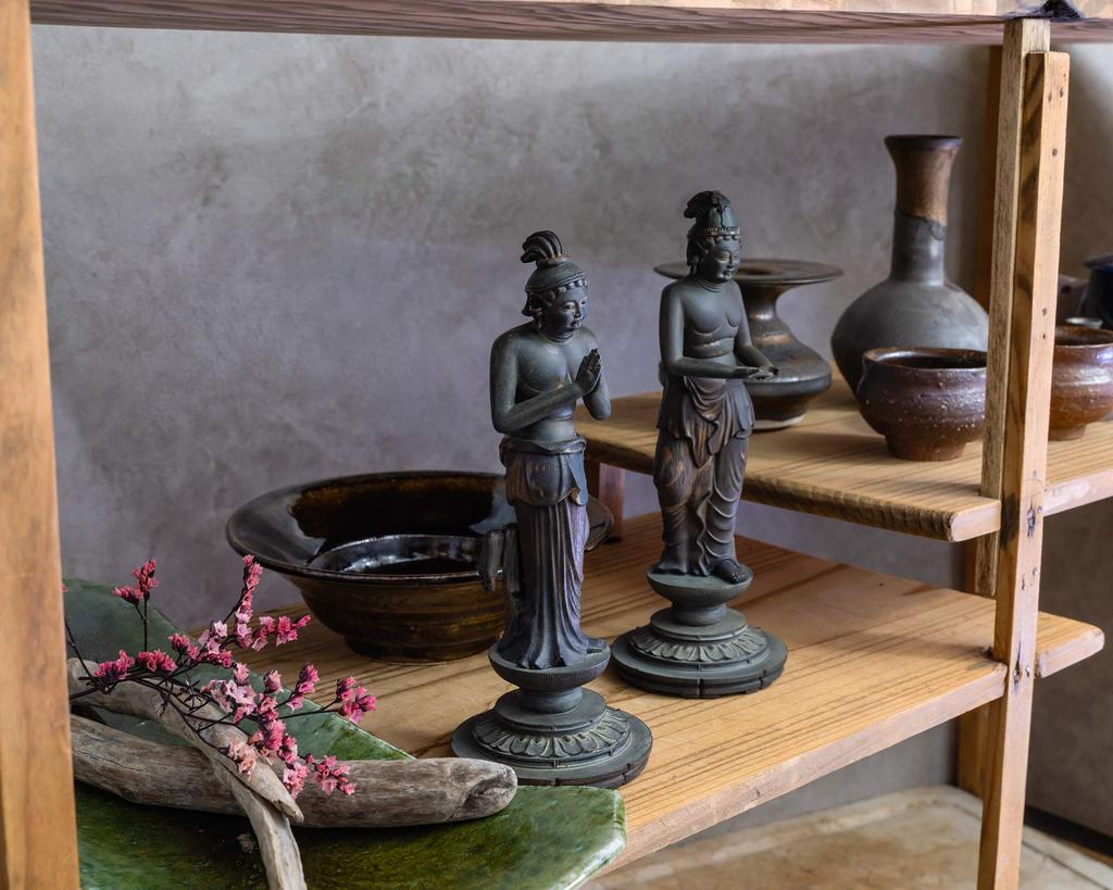 ISM TanaCOCORO Kannon Bodhisattva Seishi Bodhisattva of Statue Figure National Treasure ISM Bosatsu Seishi tc3746 [Palm] & (Set 2)_Buddha (Kannon