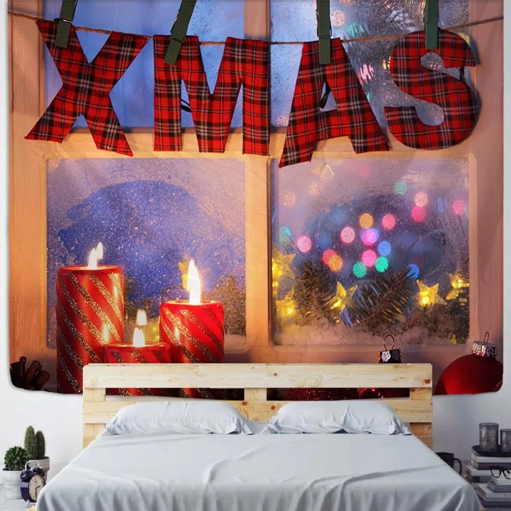Christmas Tree Snowman Decorative Tapestry Home Living Room Bedroom Wall Decoration