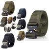 Men Tactical Belt With Automatic Buckle For Outdoor Military Training And Casual Wear