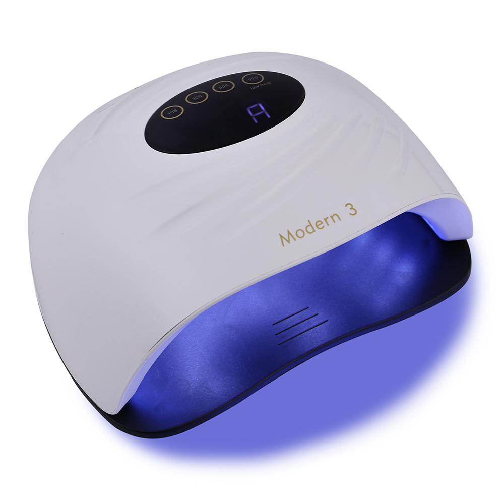 268W Modern1 UV Gel Nail Lamp LED Nail Dryer LCD Display Ice Lamps Curing Gel Polish Two Hands Lamp 69pcs Beads  With Fan
