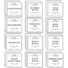 36 PCS Printed Waterproof Labels for Shampoo and Conditioner Bottles,Bathroom Soap Dispenser Organization Label Stickers White