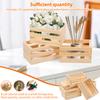 10Pcs Wooden Crates Nesting Decor Wood Box Farmhouse Storage Basket Container for Display and Organization Home Centerpieces