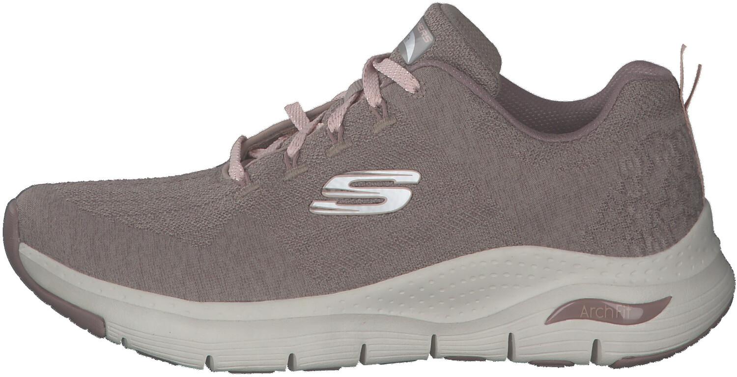 

Кроссовки Skechers Arch Fit - Comfy Wave темно-таупового цвета из трикотажа с отделкой 38 ½