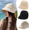 Ponytail Hat Beach Caps Wide Brim Fisherman Cap Foldable Visors Hat