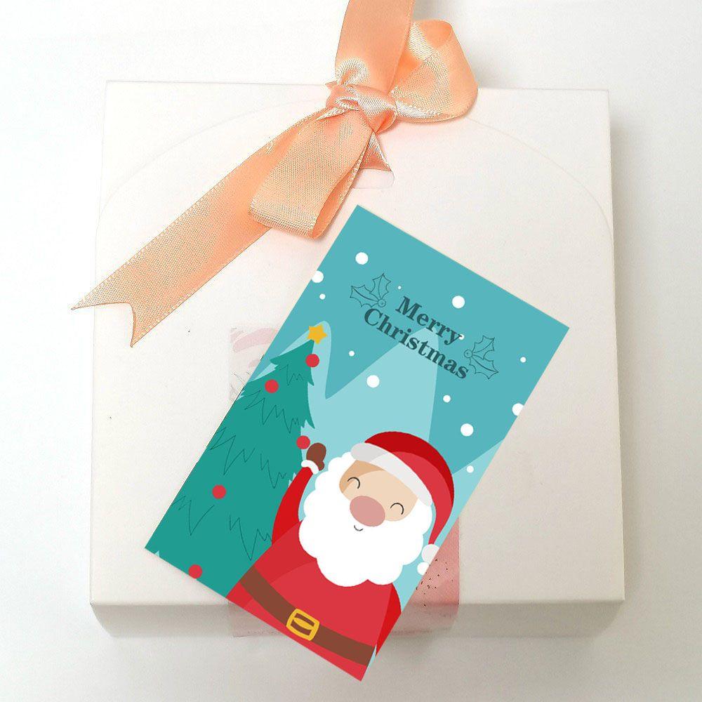 Insert Santa Claus Snowman Greeting Postcard Merry Christmas Card Message Note Cards Happy New Year