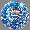 50 Little Blue Bean Emoji Stickers: Quirky, Waterproof Decorations for Journals, Notebooks, Thermos Cups