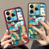 Soft TPU Phone Case For Xiaomi Redmi Note 15 14 13 Pro 4G For Redmi Note 13 14 Pro Plus 5G Colorful Geometric Pattern Back Cover
