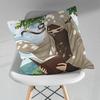 Cartoon Arabic Muslim Girls Throw Pillow Case Living Room Sofa Cushion Cover For Home Bedroom Decoration Protector